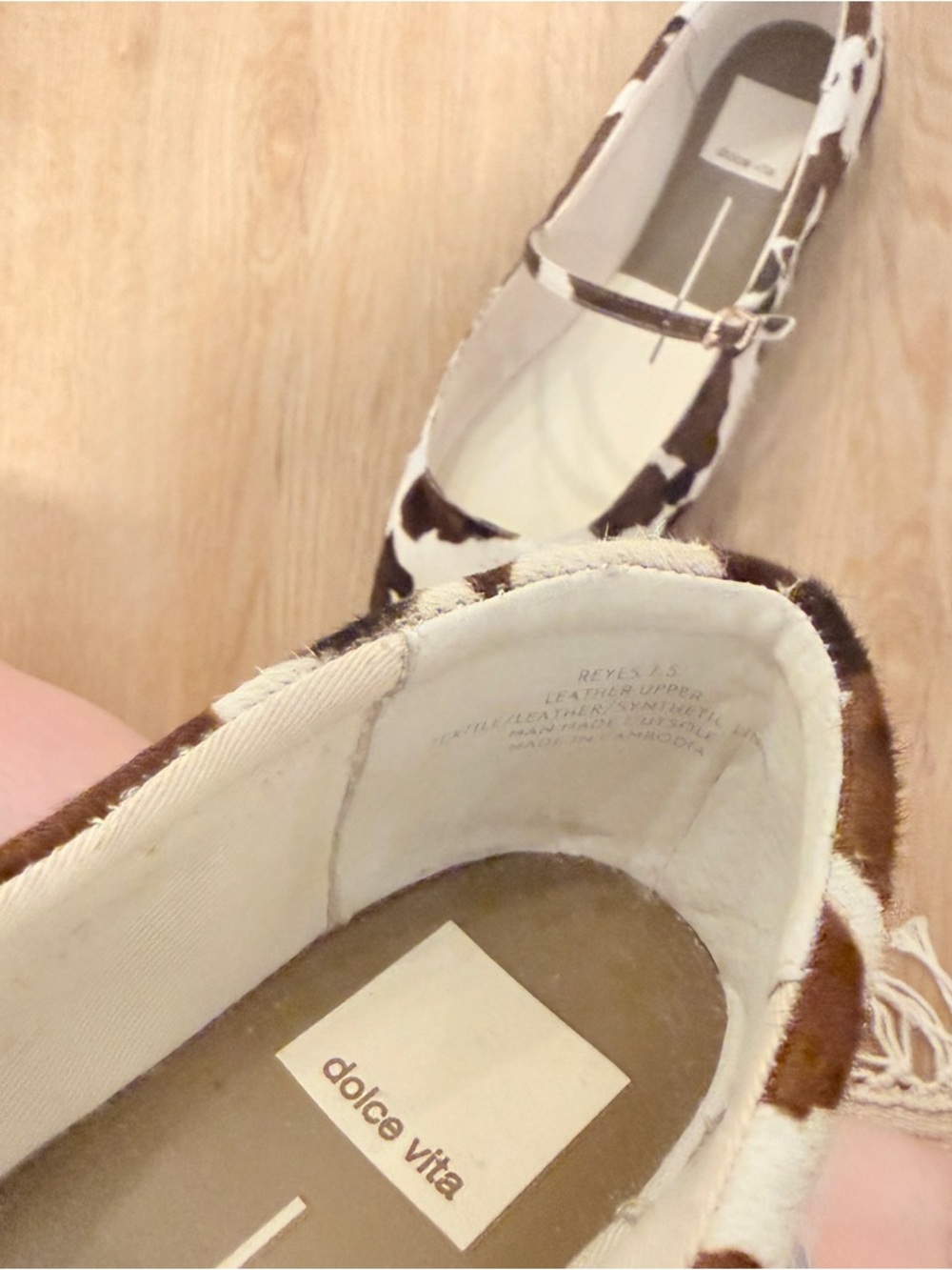 Dolce Vita Cowhide Mary Janes - Picture 3 of 3